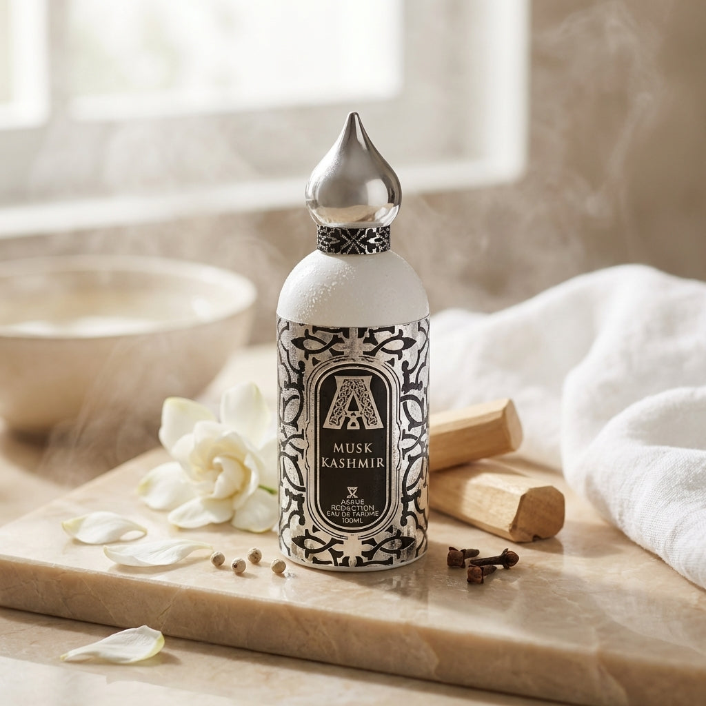 Atmospheric scene of Musk Kashmir by Attar Collection