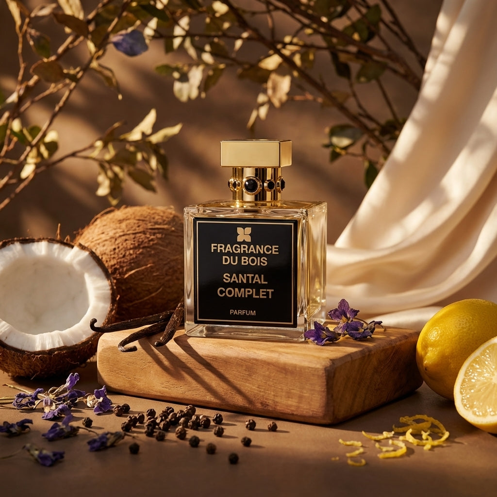 Atmospheric scene of Santal Complet by Fragrance Du Bois