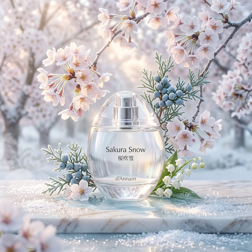 Atmospheric scene of Sakura Snow by d'Annam