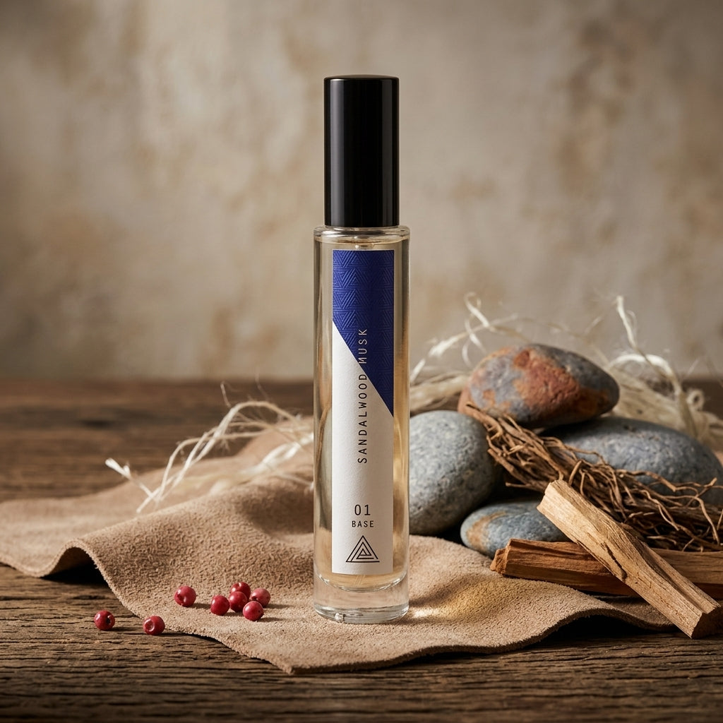 Atmospheric scene of Sandalwood Musk by Experimental Perfume Club
