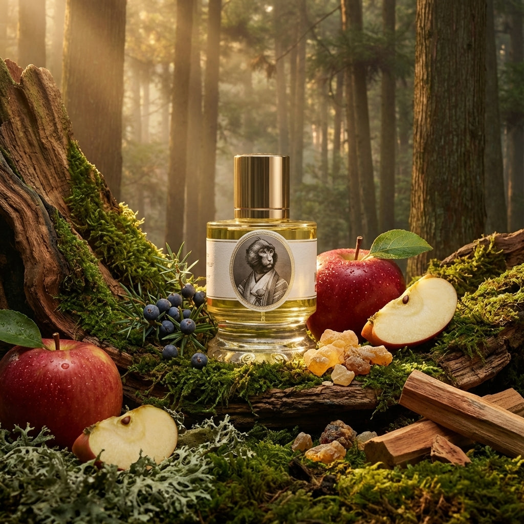 Atmospheric scene of Macaque Fuji Apple Edition by Zoologist