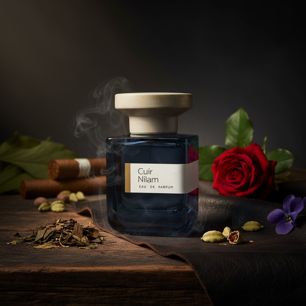 Atmospheric scene of Cuir Nilam by Atelier Materi