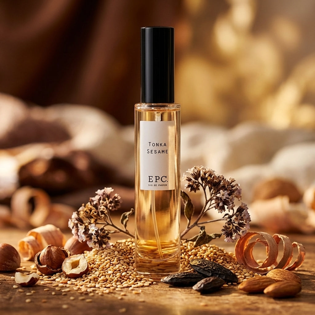 Atmospheric scene of Tonka Sesame by Experimental Perfume Club