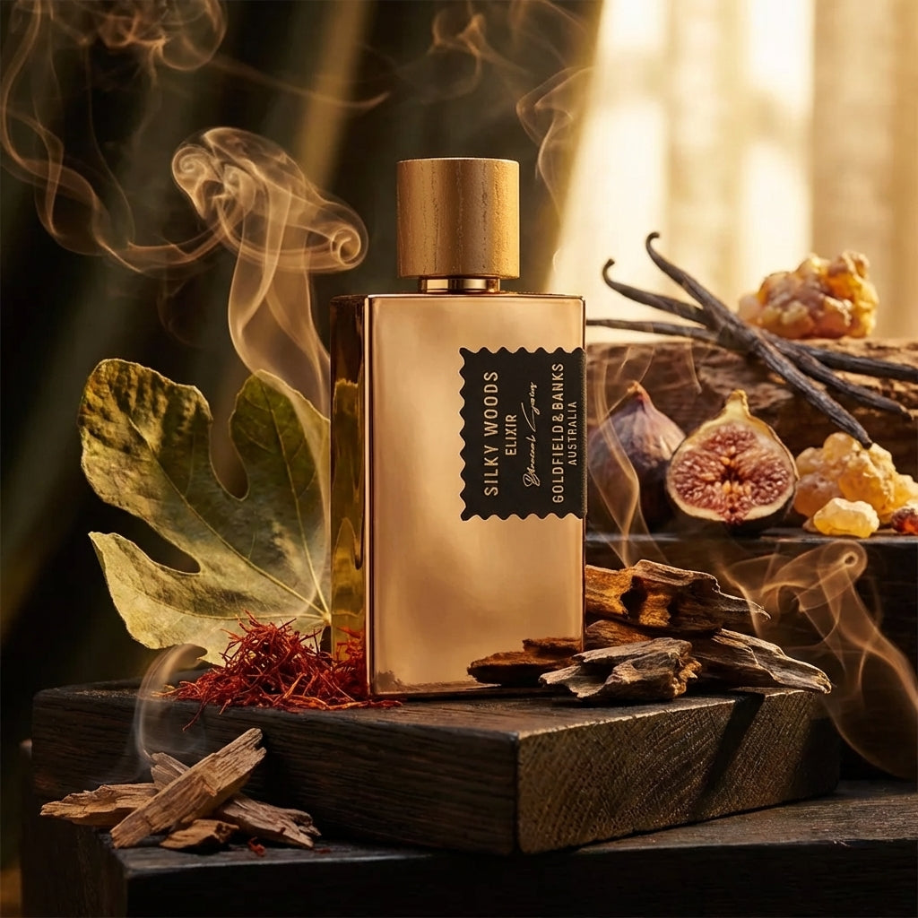 Atmospheric scene of Silky Woods Elixir by Goldfield & Banks