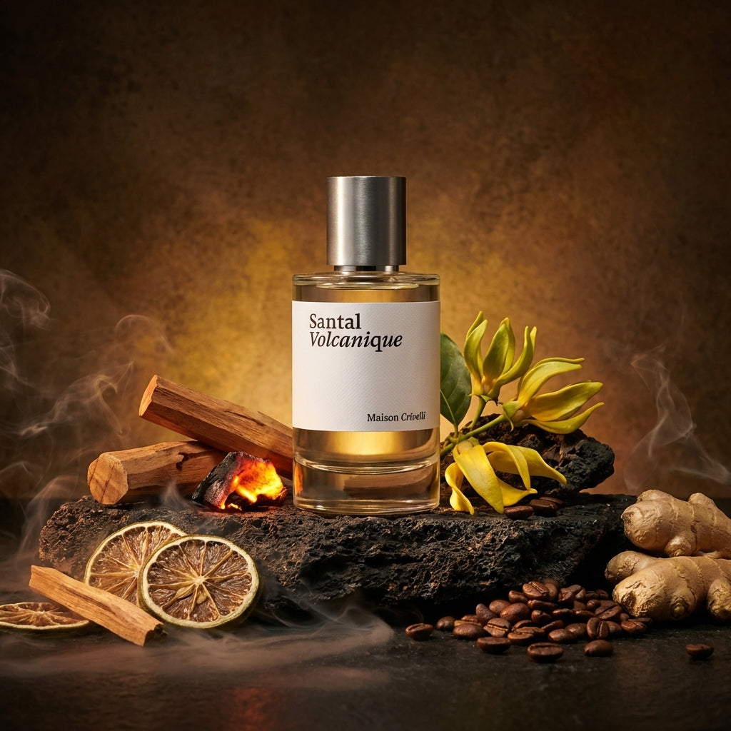 Atmospheric scene of Santal Volcanique by Maison Crivelli