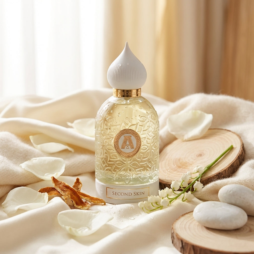 Atmospheric scene of Second Skin by Attar Collection