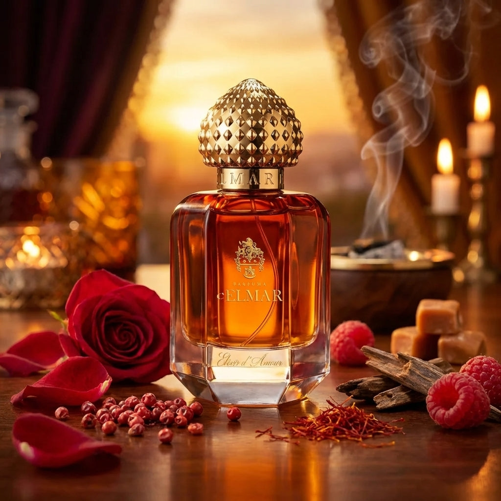 Atmospheric scene of Elixir d'Amour by Parfums D'Elmar