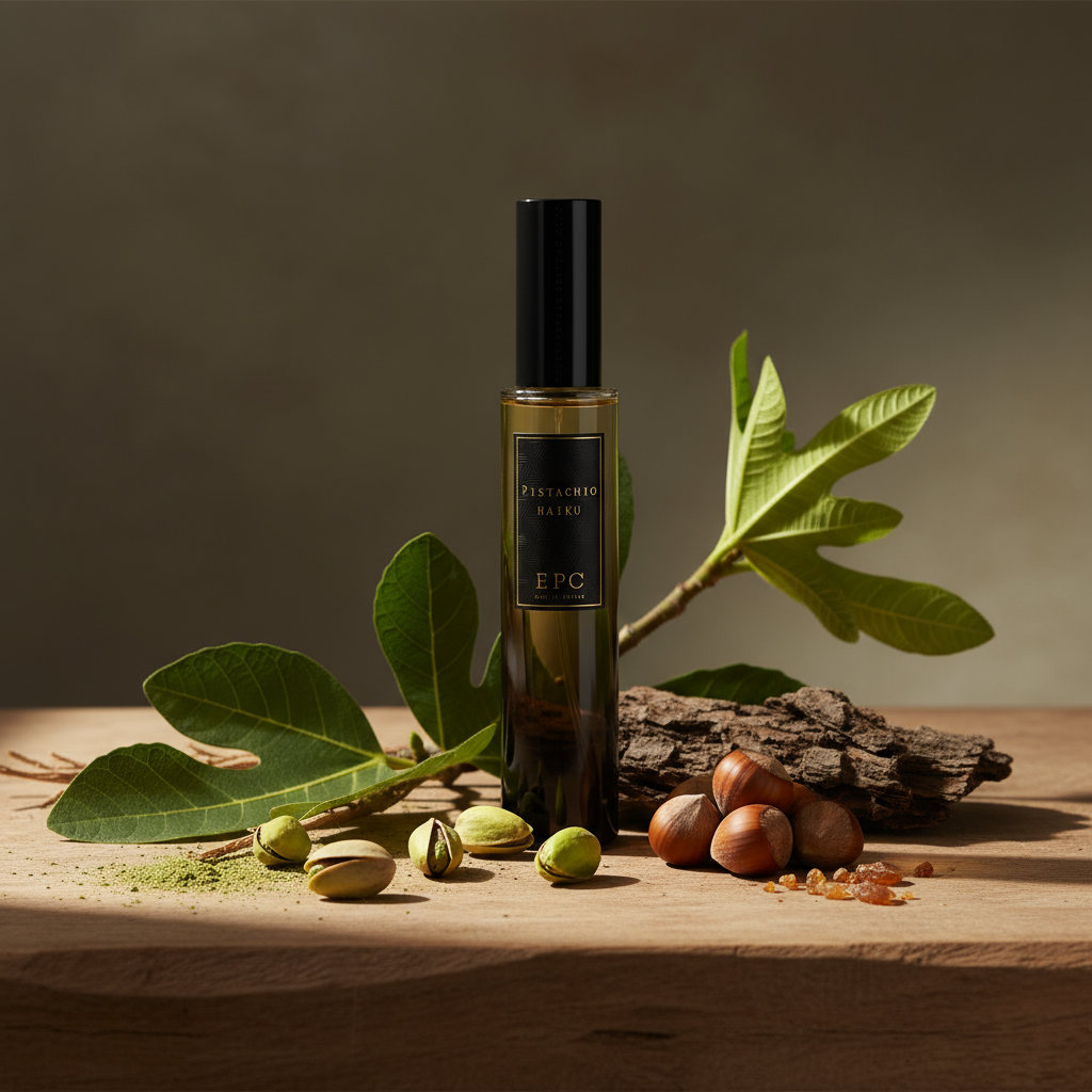 Atmospheric scene of Pistachio Haiku by Experimental Perfume Club