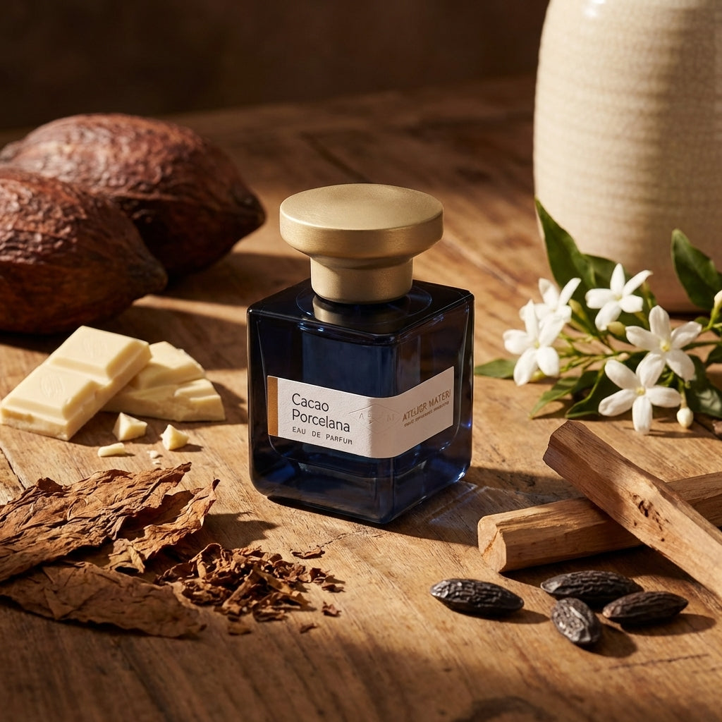Atmospheric scene of Cacao Porcelana by Atelier Materi